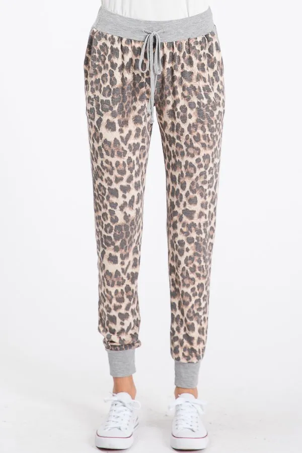 Animal Print Joggers