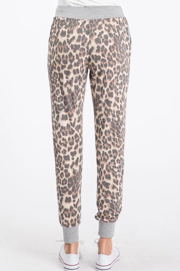 Animal Print Joggers