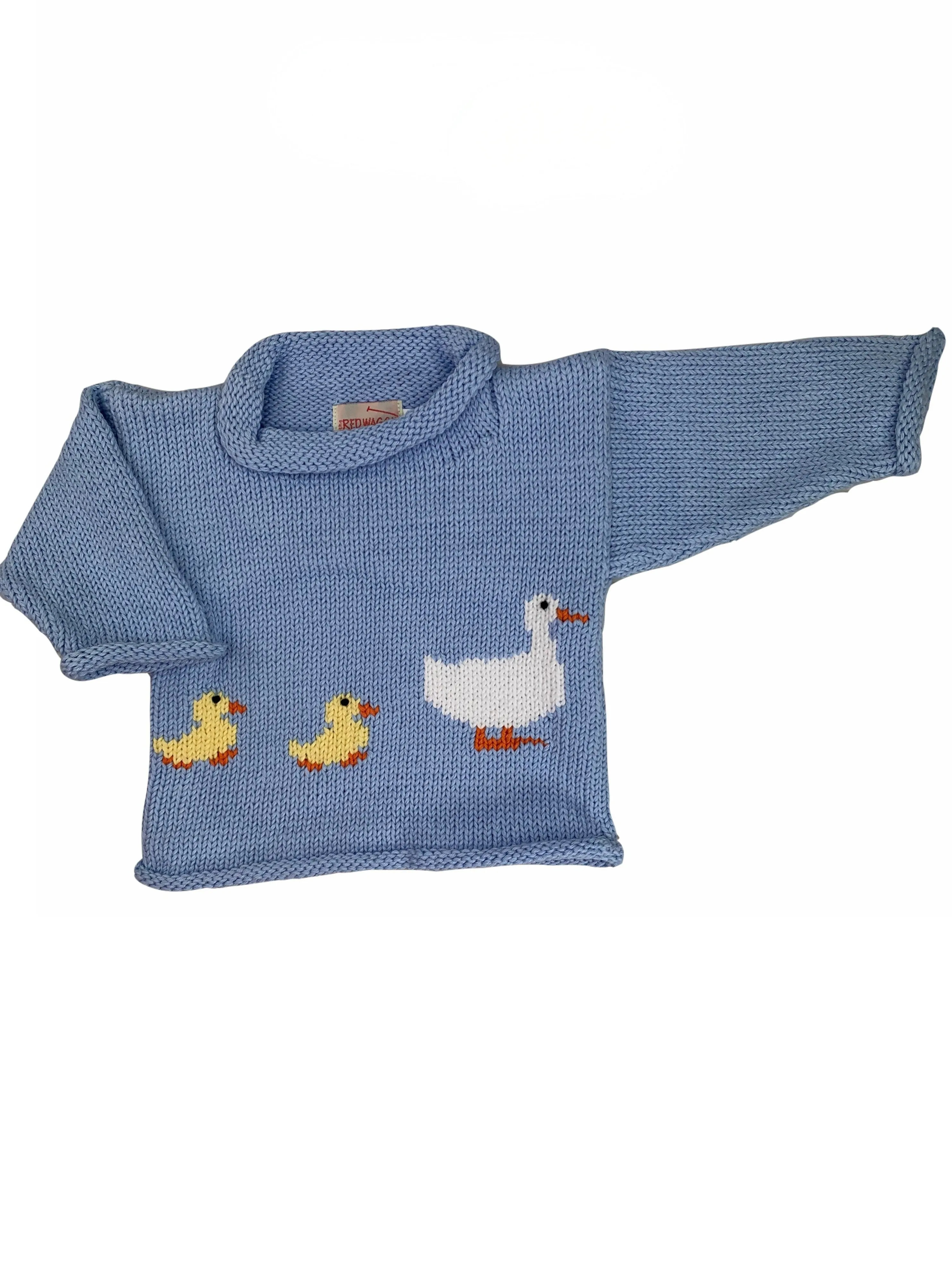 Blue Duck Duck Goose Roll Neck Sweater