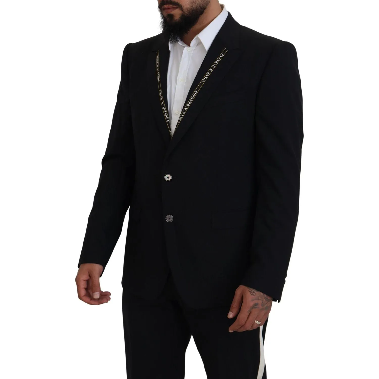 Dolce & Gabbana Sicilian Style Black Single Breasted Blazer