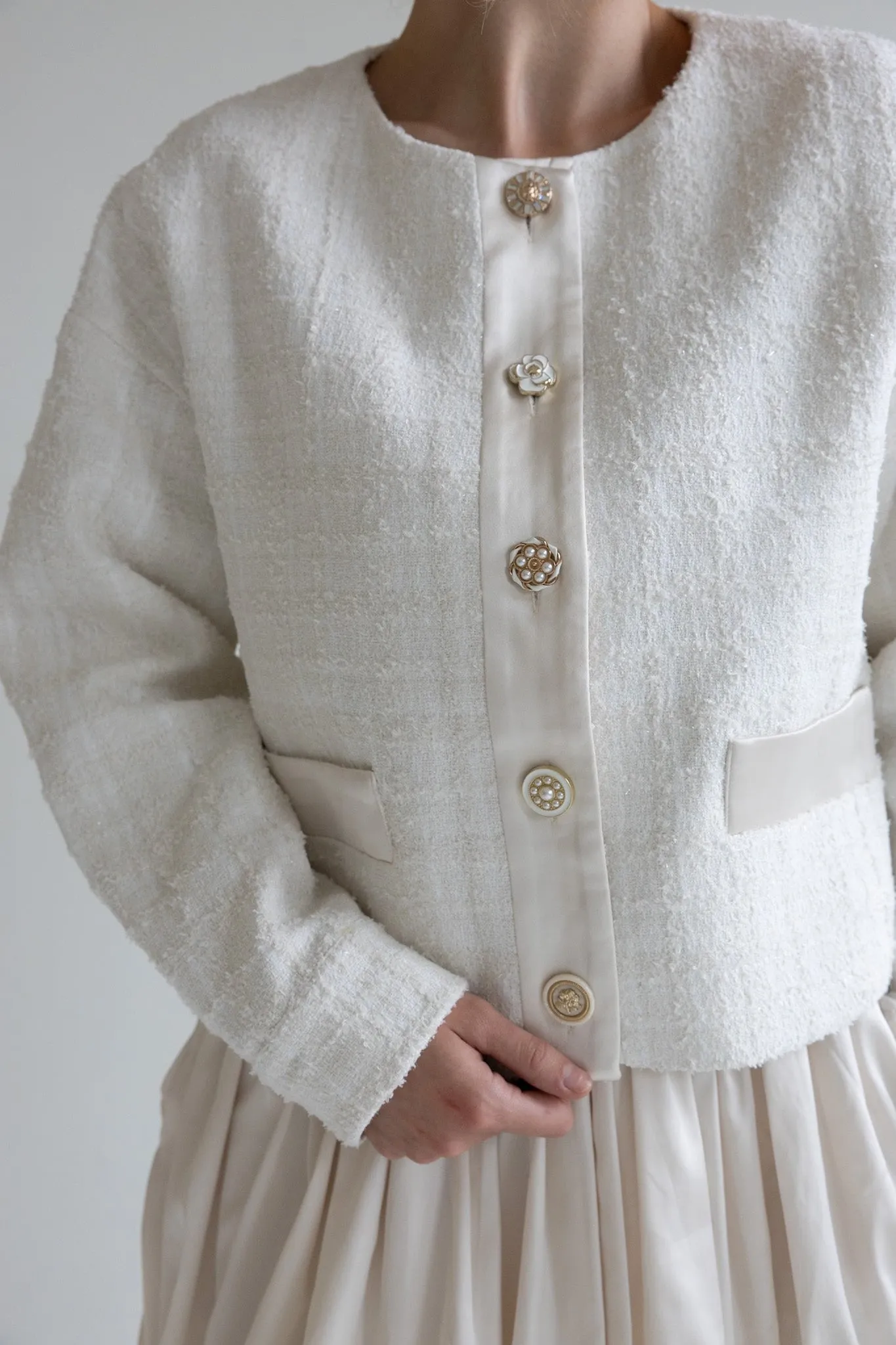 Elegant Textured Button-Up Sweater