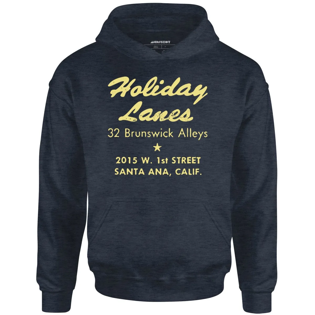 Holiday Lanes - Santa Ana, CA - Vintage Bowling Alley - Unisex Hoodie