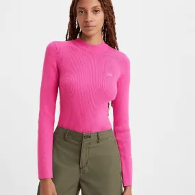 Levi's Crewneck RIB Sweater in Pink