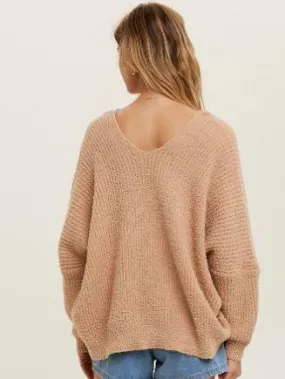 Oversized Super Soft V-Neck Sweater