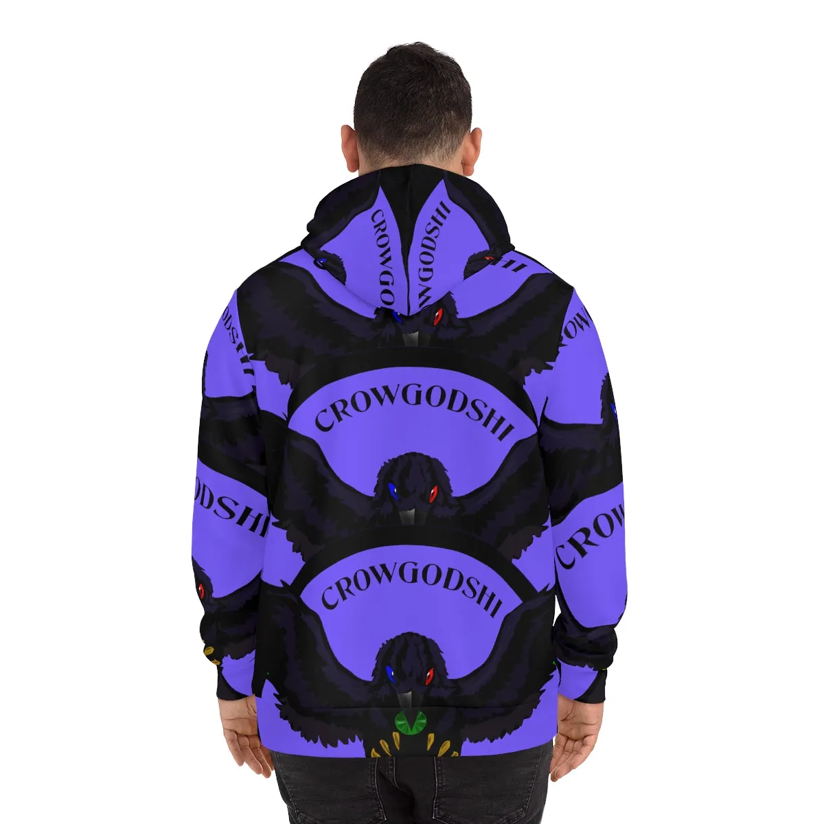 Special Edition Crowgodshi Designer Hoodie, PURPLE LOGO