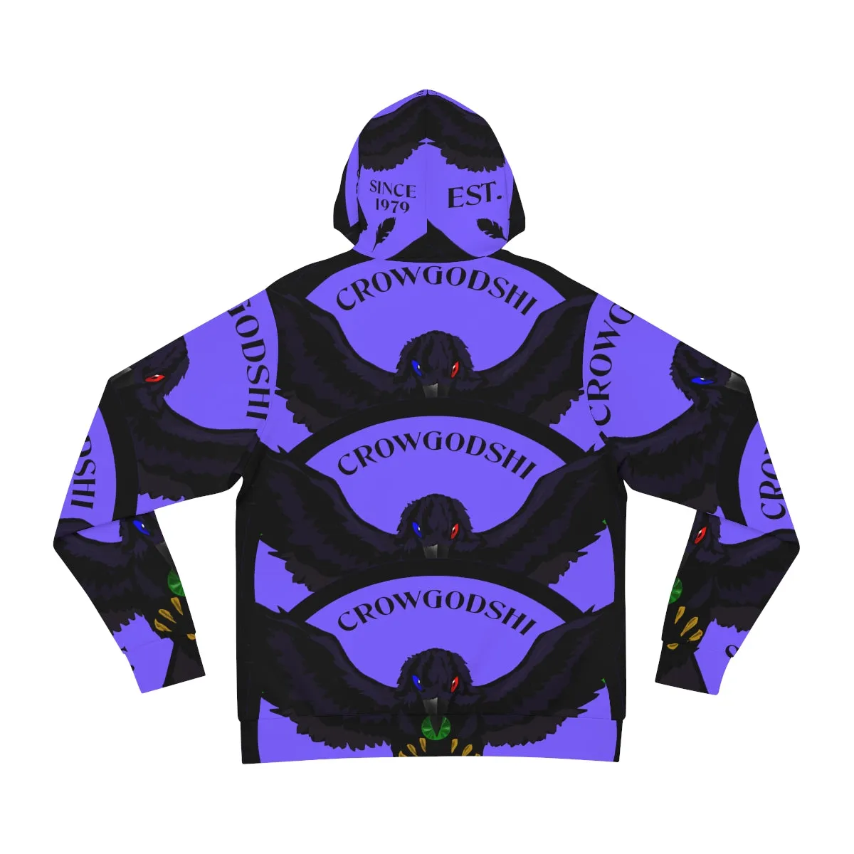 Special Edition Crowgodshi Designer Hoodie, PURPLE LOGO