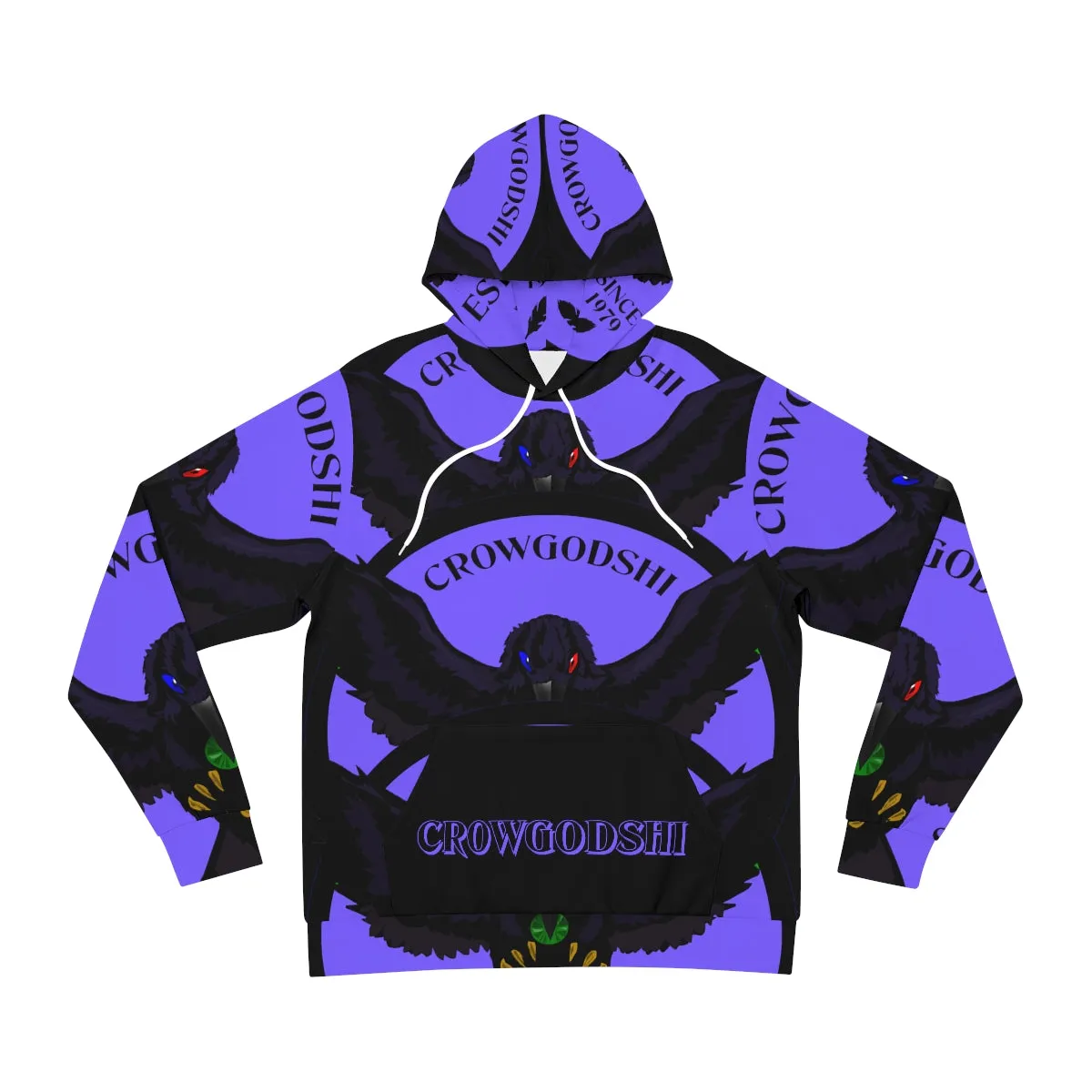 Special Edition Crowgodshi Designer Hoodie, PURPLE LOGO