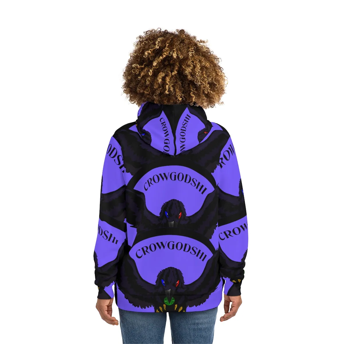 Special Edition Crowgodshi Designer Hoodie, PURPLE LOGO