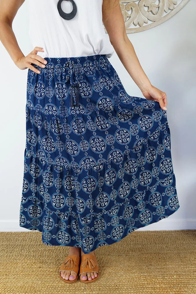 Tiered Skirt "Katmandu"