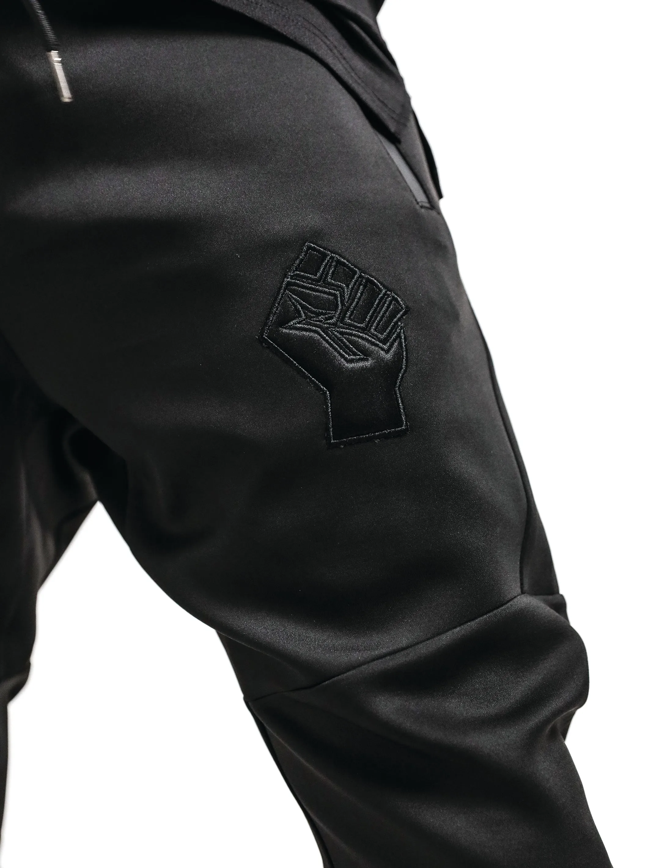 Unisex Black Fist Performance Tech Joggers