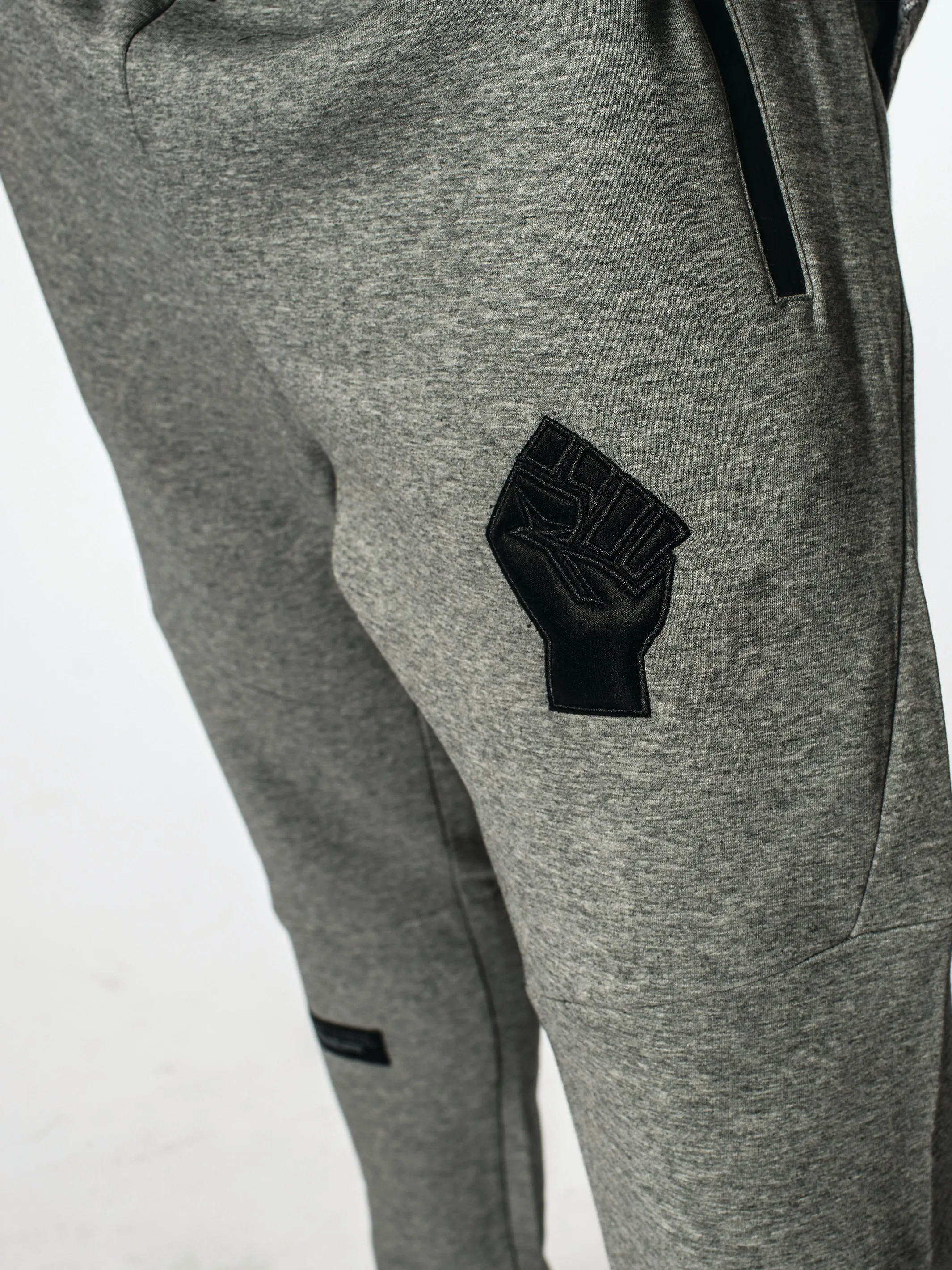 Unisex Black Fist Performance Tech Joggers