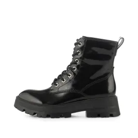 Viv boot leather - BLACK HIGH SHINE