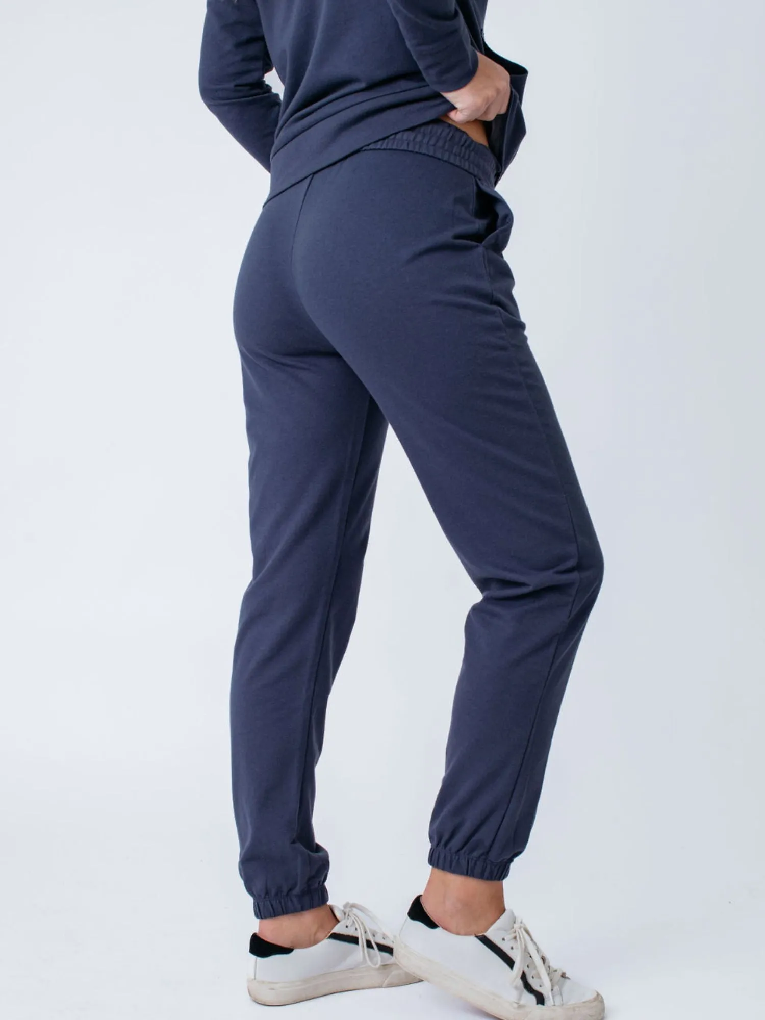 Women’s Terry Jogger Foundation 2-Pack (Black   Odyssey Blue)